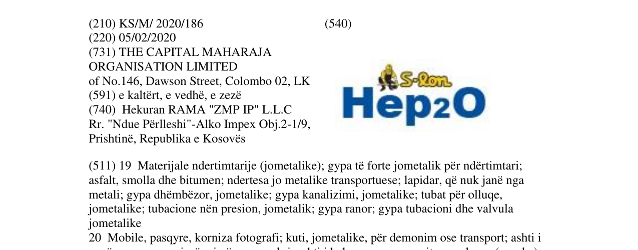 Zëri i markës Hep2O në buletin