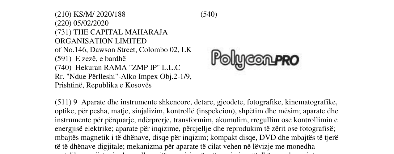 Zëri i markës PolyconPRO në buletin