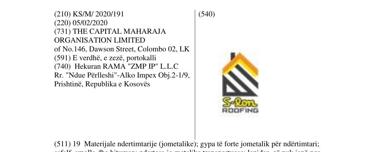Zëri i markës ROOFING në buletin