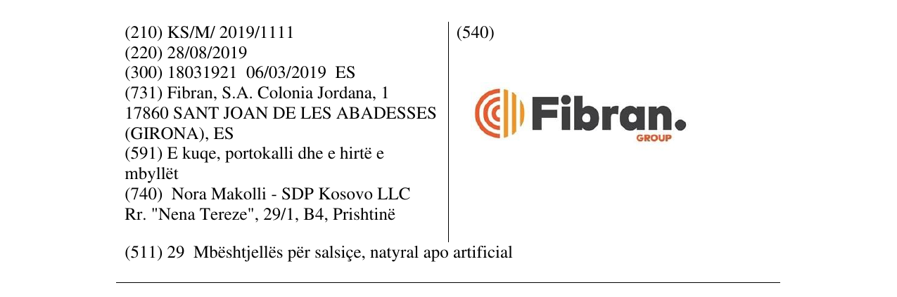 Zëri i markës Fibran në buletin