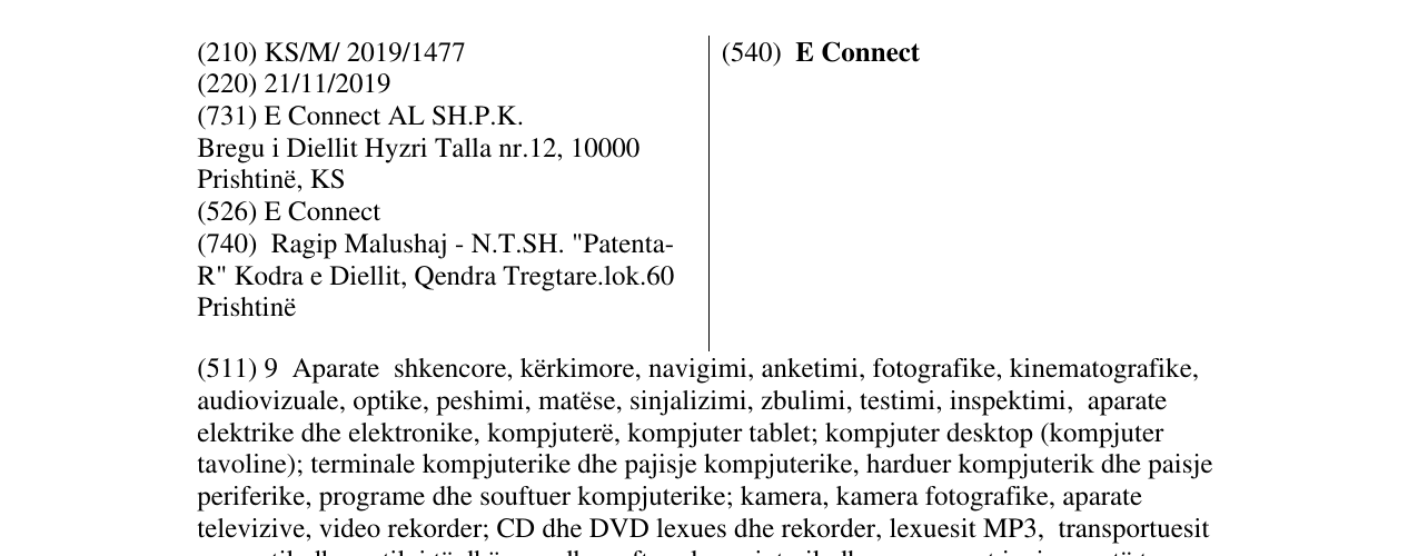 Zëri i markës E Connect në buletin
