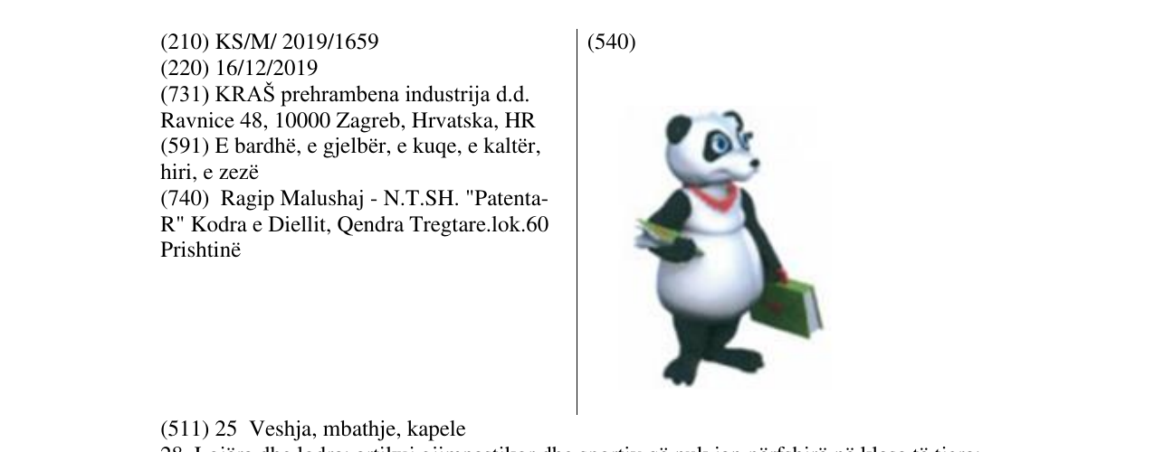 Zëri i markës Markë figurative në buletin