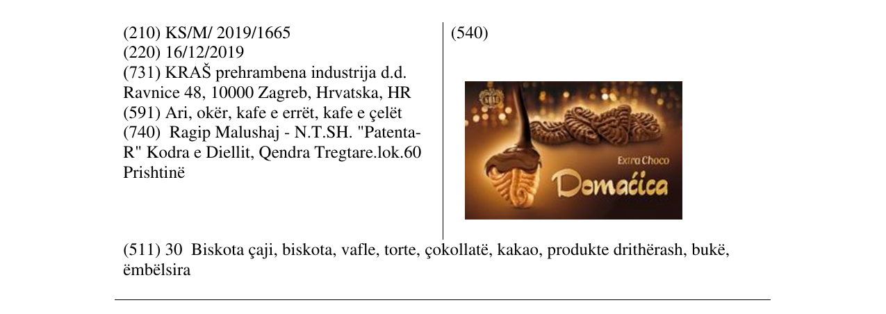Zëri i markës Domaqica në buletin