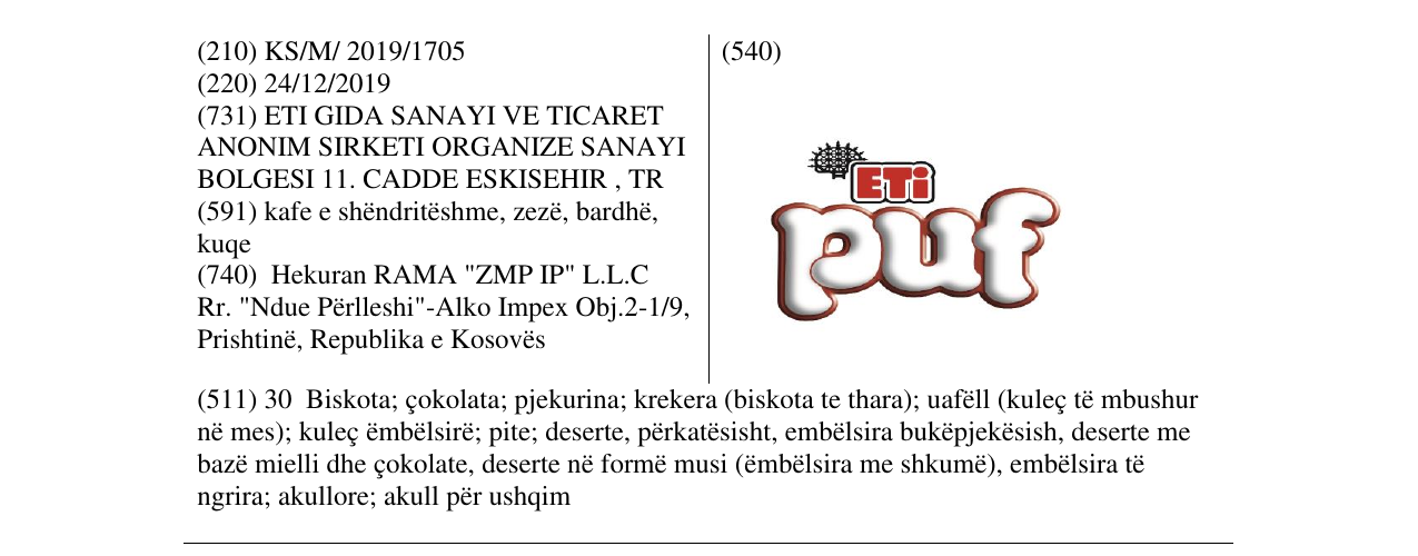 Zëri i markës ETI puf në buletin