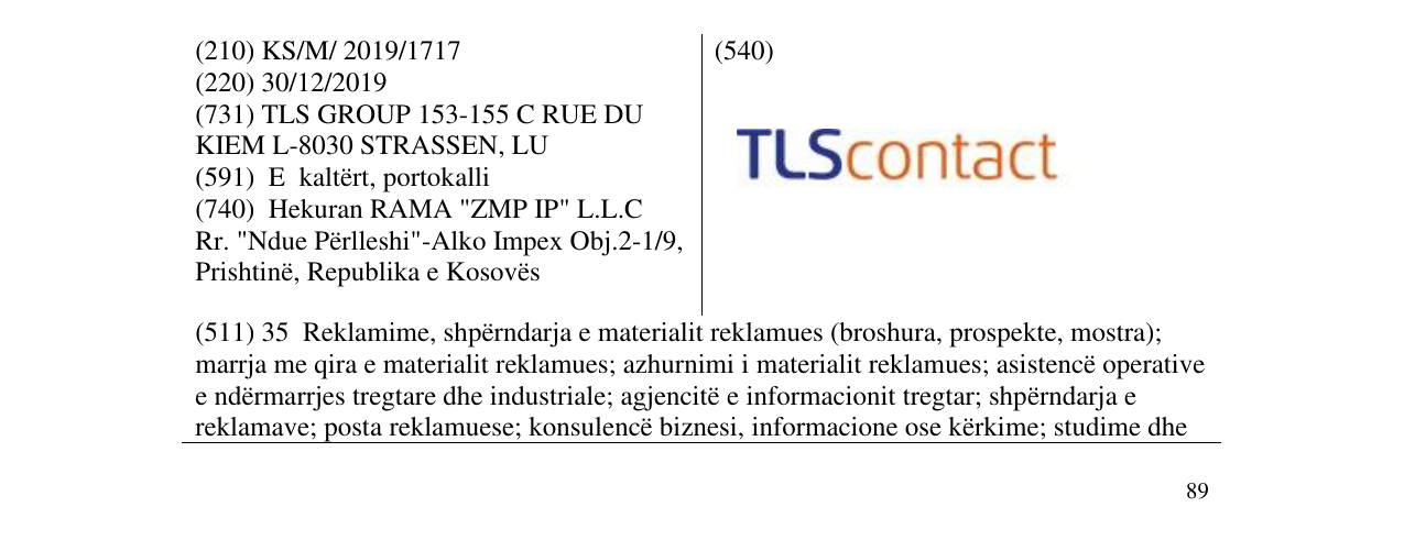 Zëri i markës TLScontact në buletin