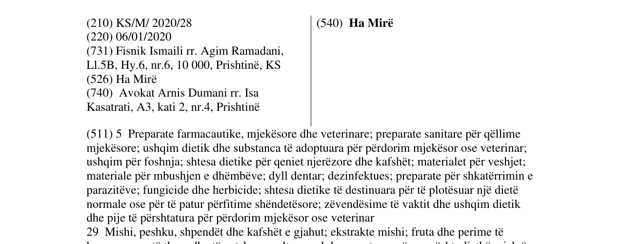 Zëri i markës Ha Mirë në buletin