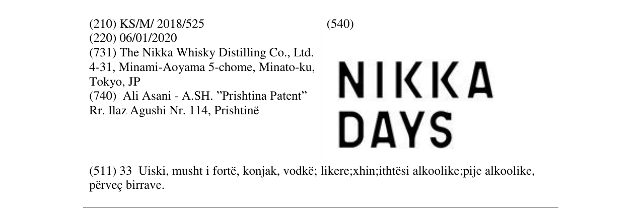 Zëri i markës NIKKA DAYS në buletin