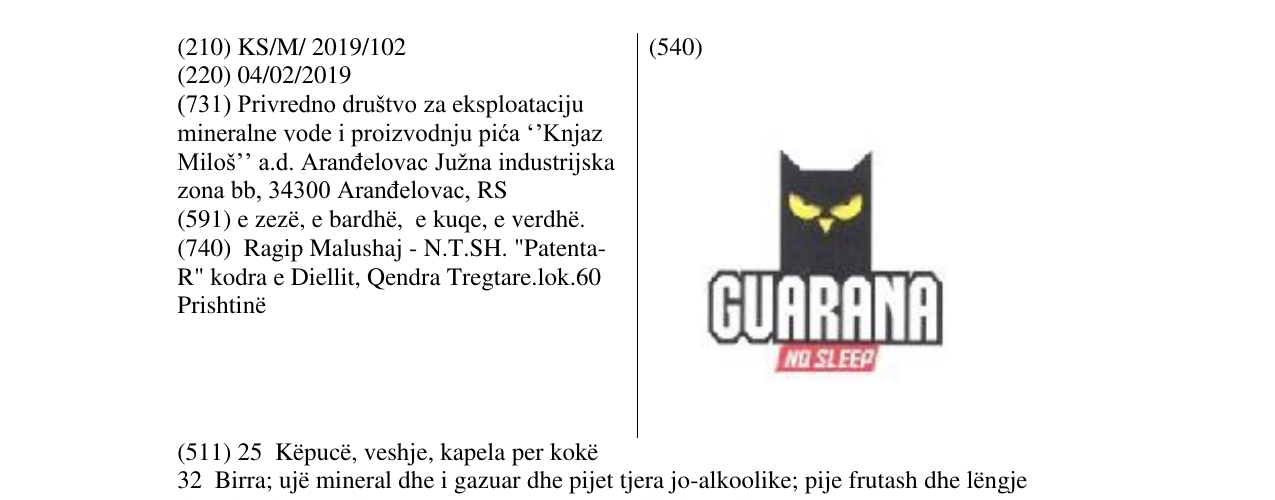 Zëri i markës Markë figurative në buletin