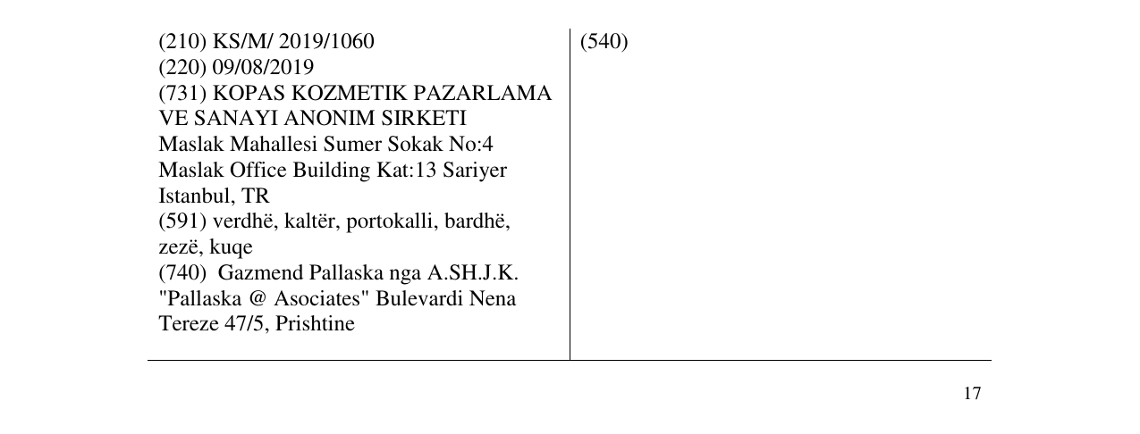 Zëri i markës Markë figurative në buletin