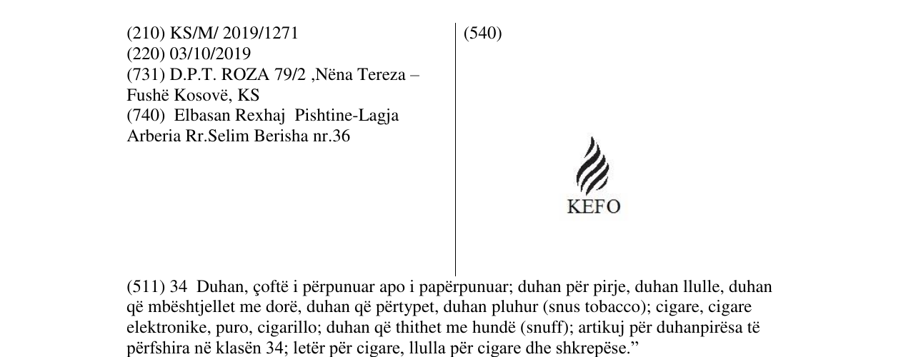 Zëri i markës KEFO në buletin