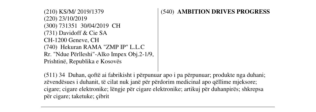 Zëri i markës AMBITION DRIVES PROGRESS në buletin