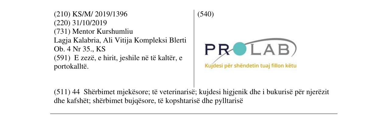 Zëri i markës PROLAB në buletin