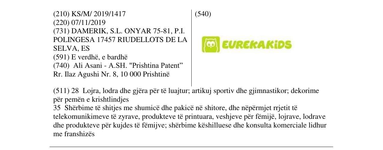 Zëri i markës EUREKAKIDS në buletin
