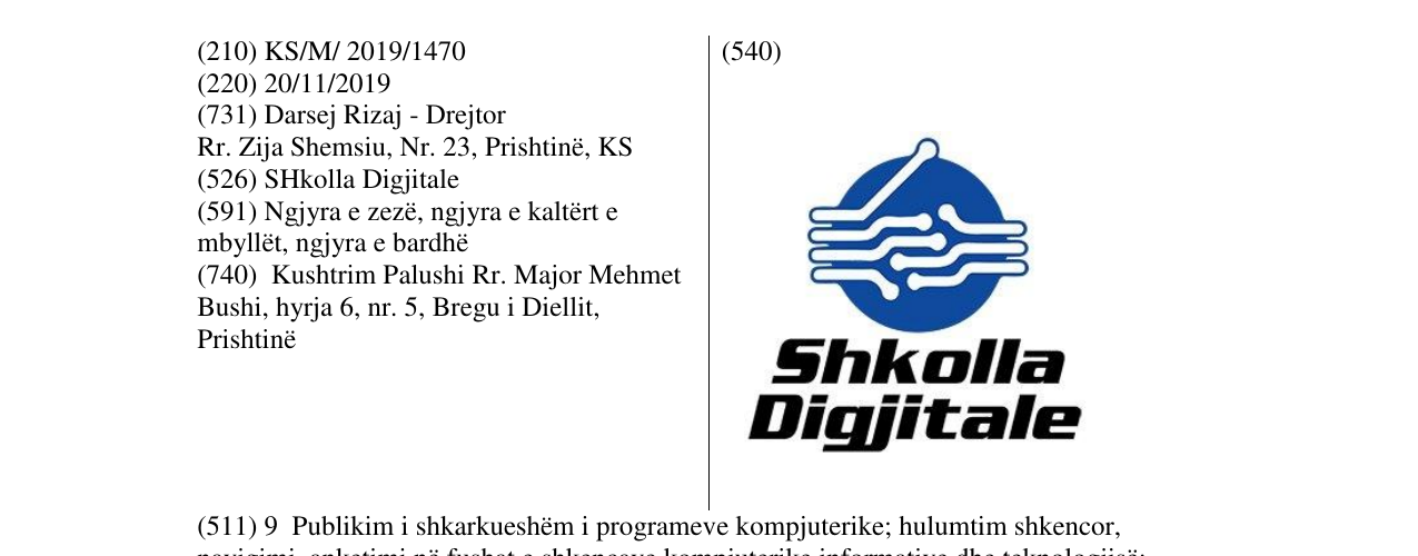 Zëri i markës Shkolla Digjitale në buletin