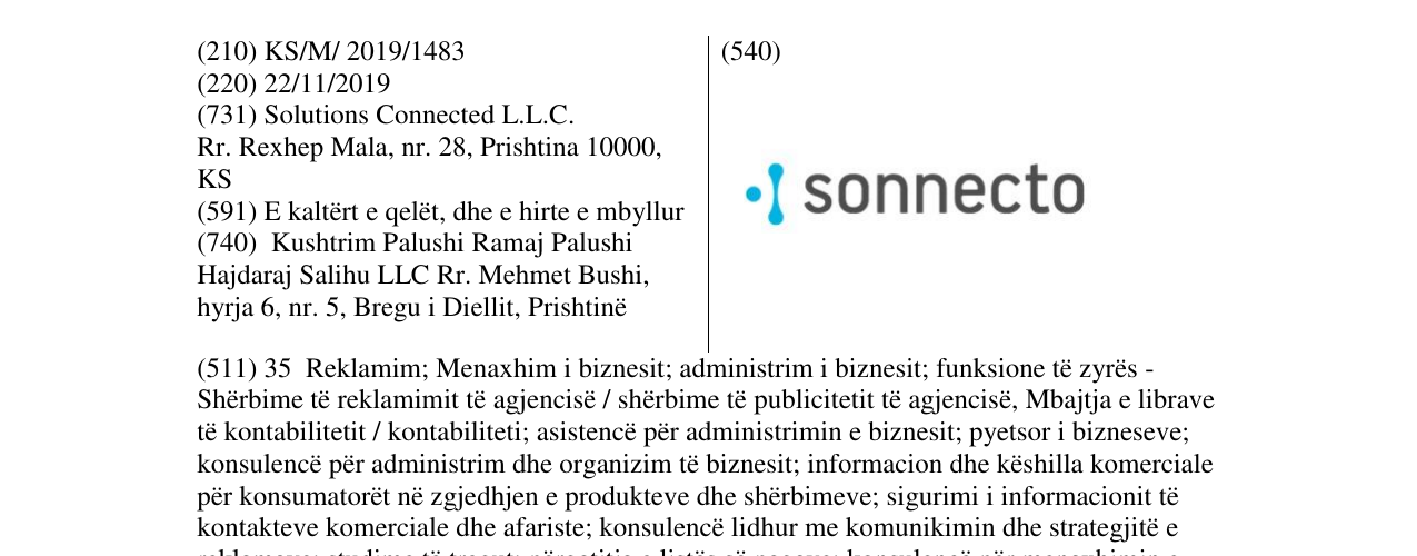 Zëri i markës sonnecto në buletin