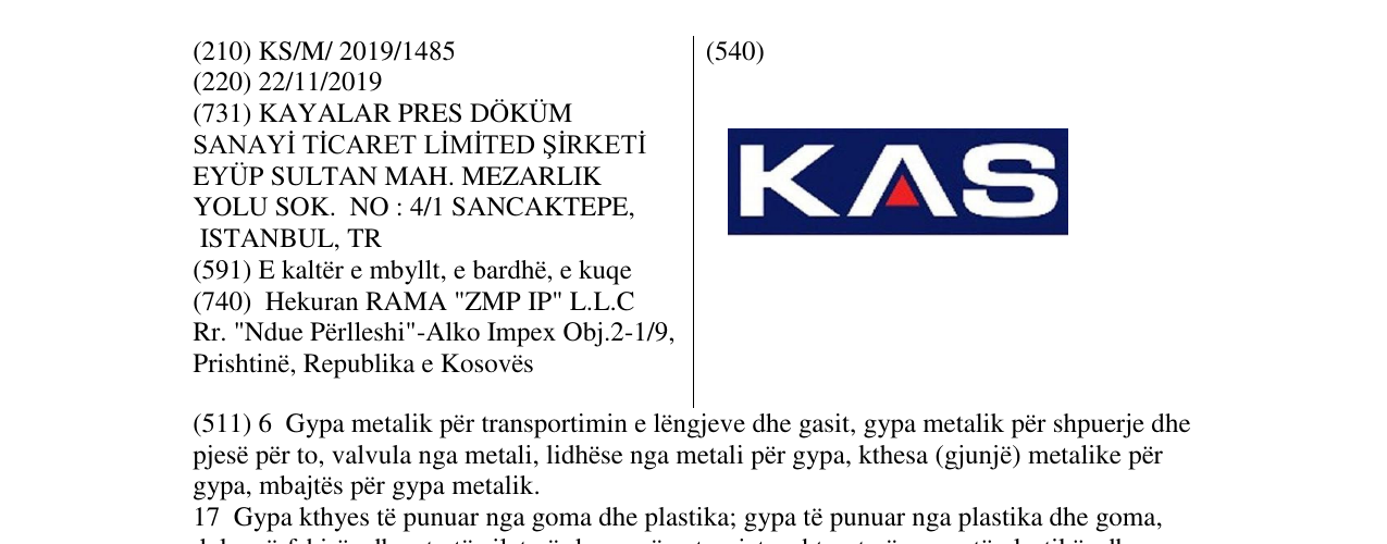 Zëri i markës KAS në buletin