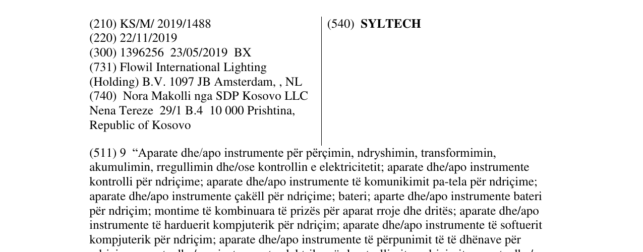 Zëri i markës SYLTECH në buletin