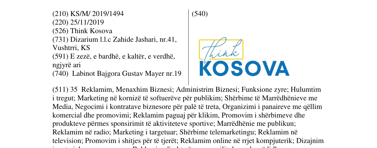 Zëri i markës think KOSOVA në buletin