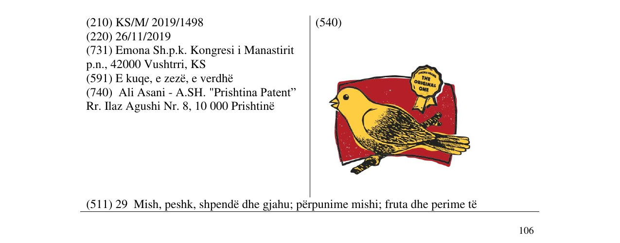 Zëri i markës EMONA BRAND në buletin
