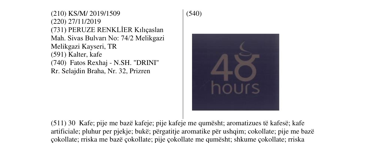 Zëri i markës 48HOURS në buletin