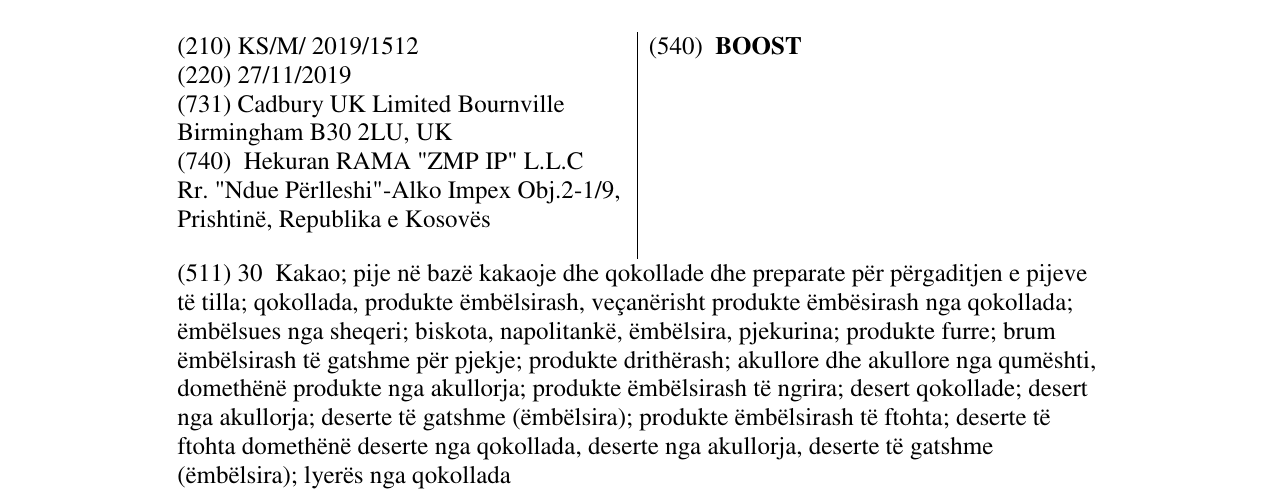 Zëri i markës BOOST në buletin