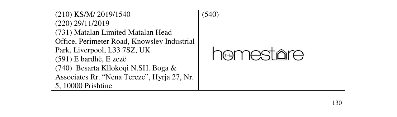 Zëri i markës THE homestore në buletin