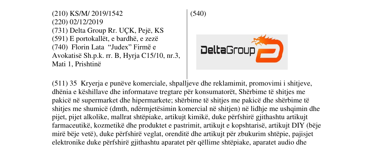 Zëri i markës DeltaGroup në buletin