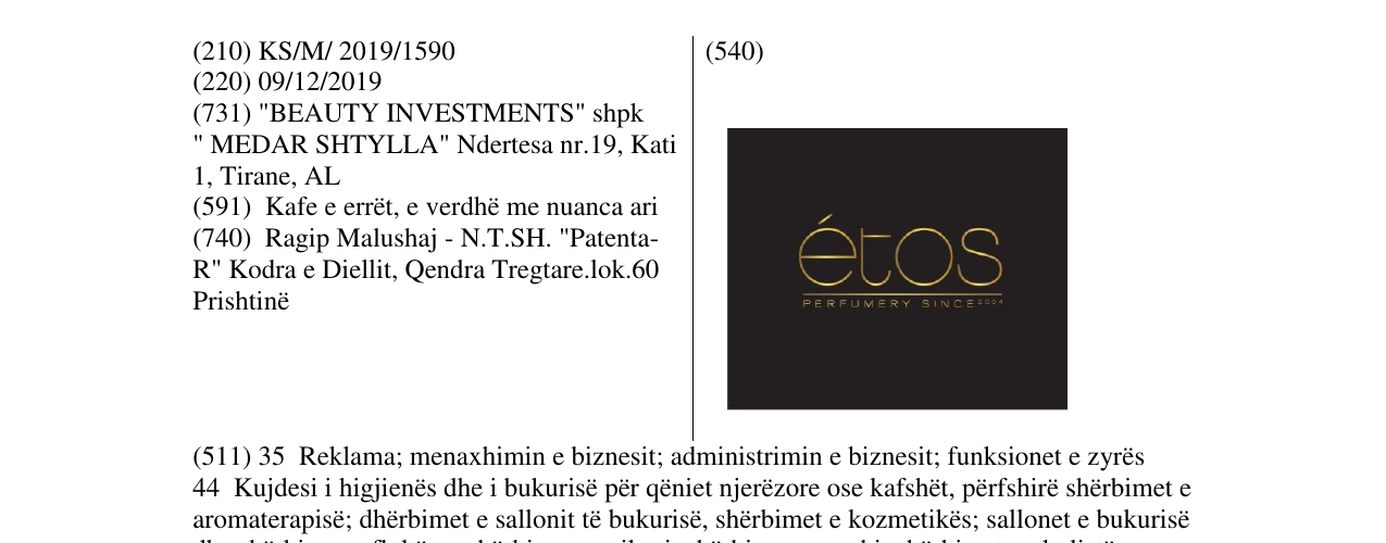 Zëri i markës etos në buletin