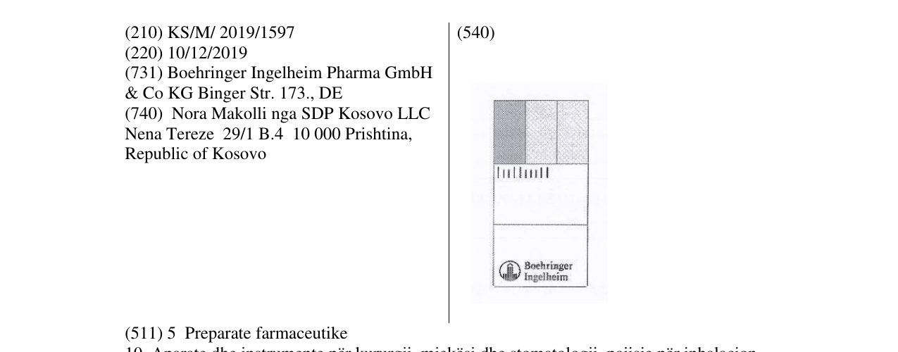 Zëri i markës Boehringer Ingelheim në buletin