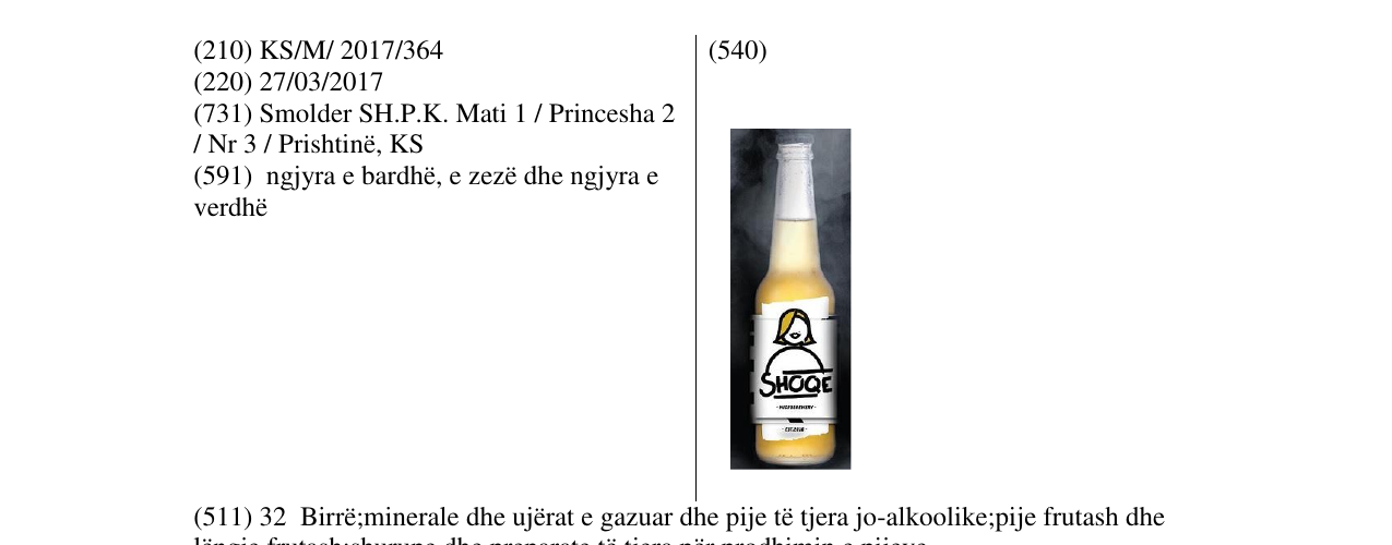 Zëri i markës Shok në buletin