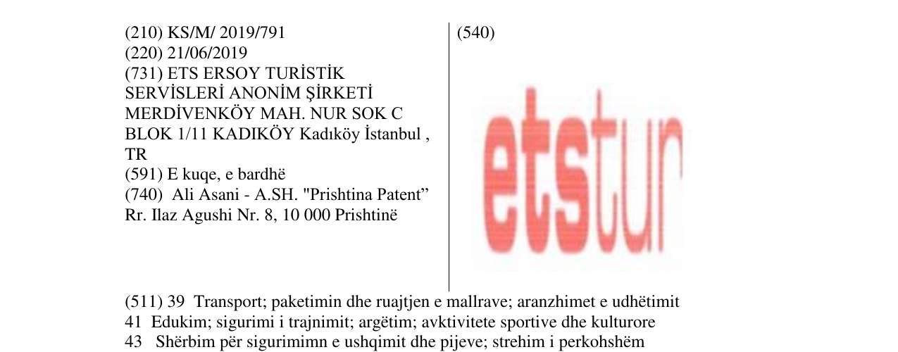 Zëri i markës etstur në buletin