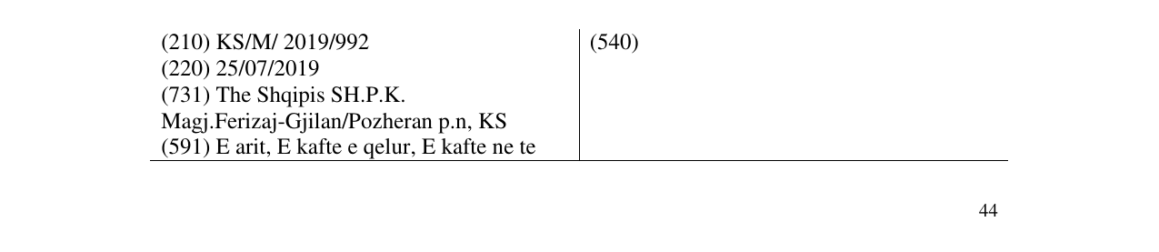 Zëri i markës Shqipis në buletin