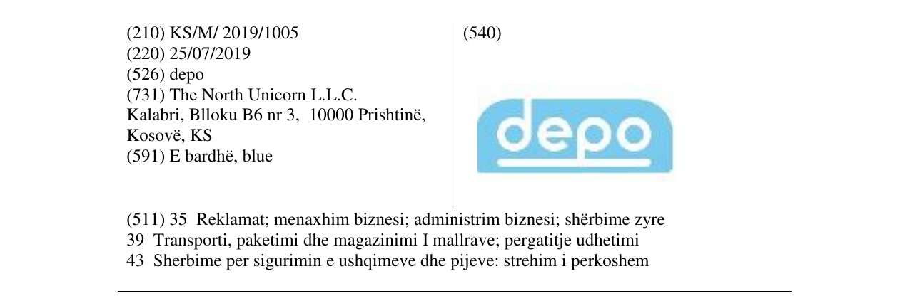 Zëri i markës depo në buletin