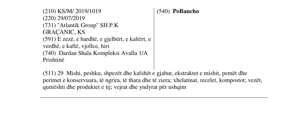 Zëri i markës PoBancho në buletin