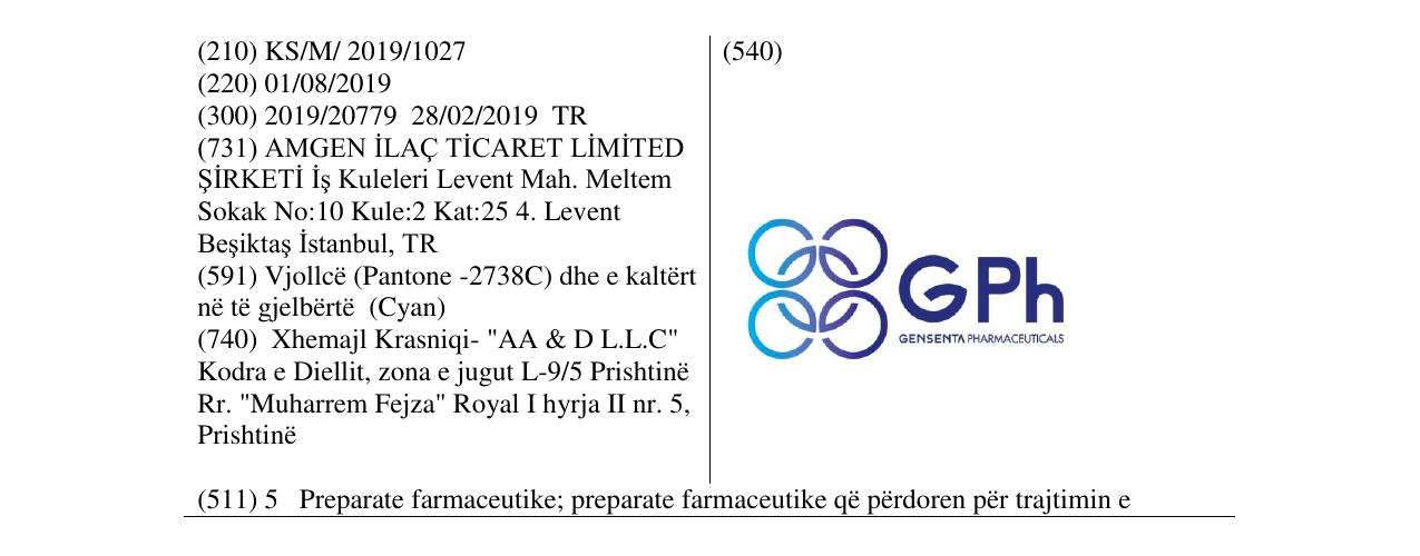 Zëri i markës GPh në buletin