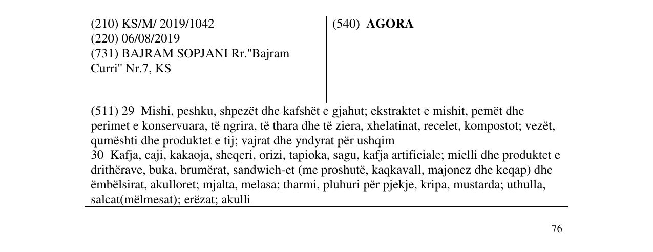 Zëri i markës AGORA në buletin