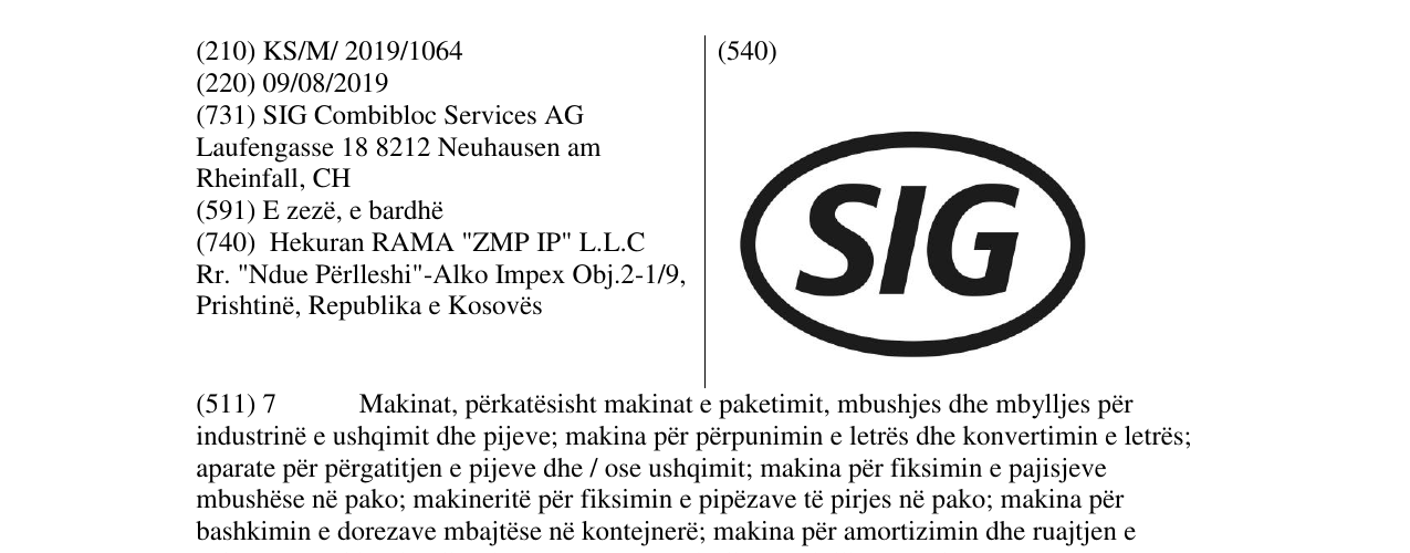 Zëri i markës SIG në buletin