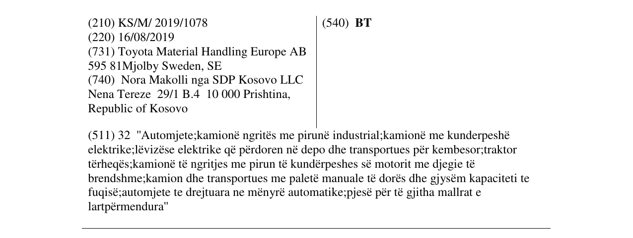 Zëri i markës BT në buletin
