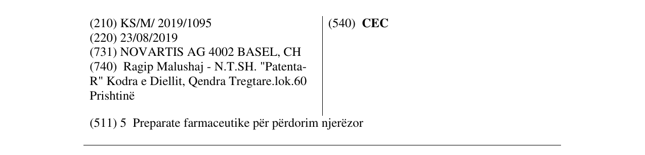 Zëri i markës CEC në buletin