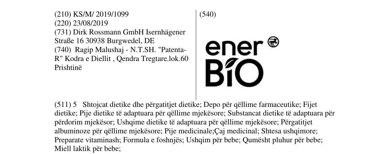 Zëri i markës enerBio në buletin