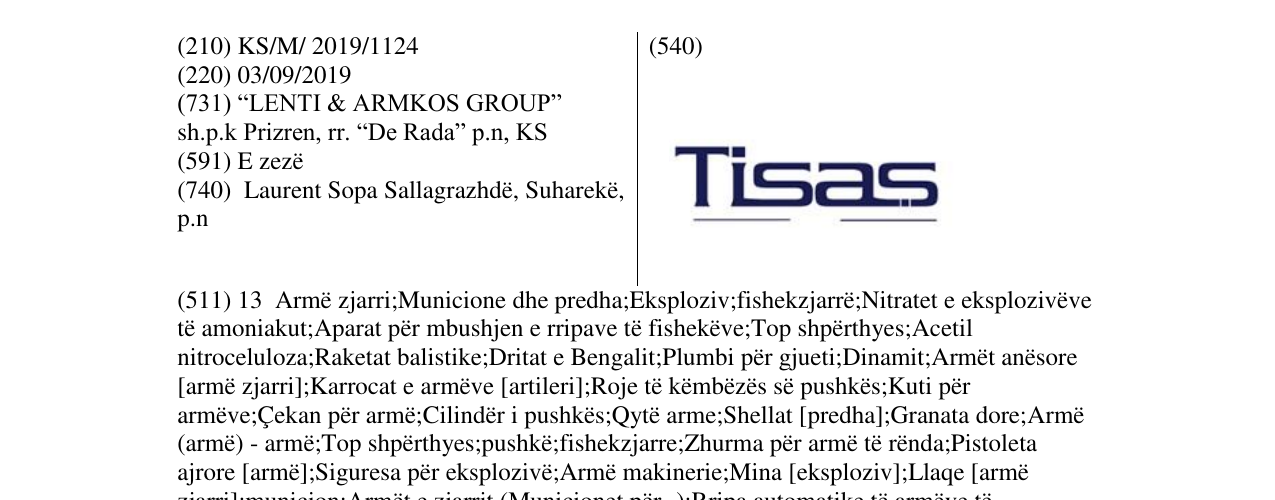 Zëri i markës Tisas në buletin