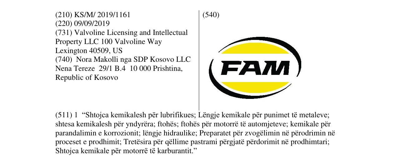 Zëri i markës FAM në buletin