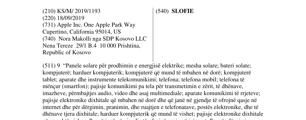 Zëri i markës SLOFIE në buletin