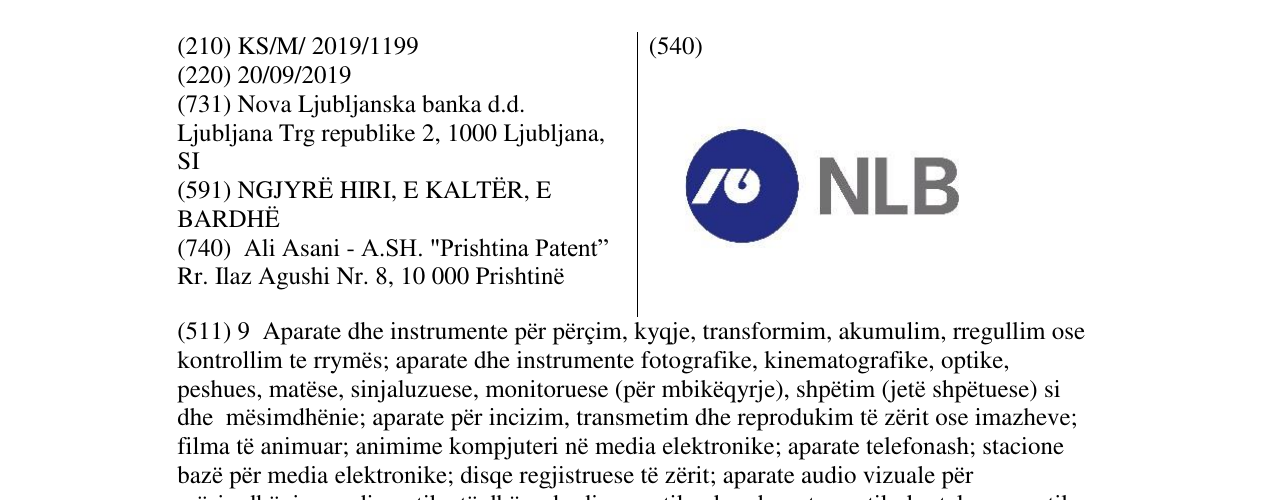 Zëri i markës NLB në buletin
