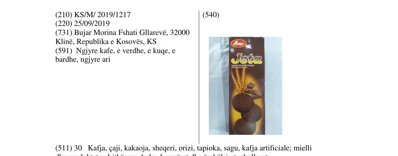 Zëri i markës Amo Jeta në buletin