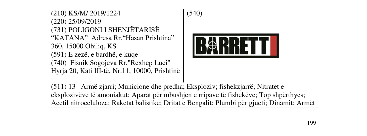 Zëri i markës BARRETT në buletin