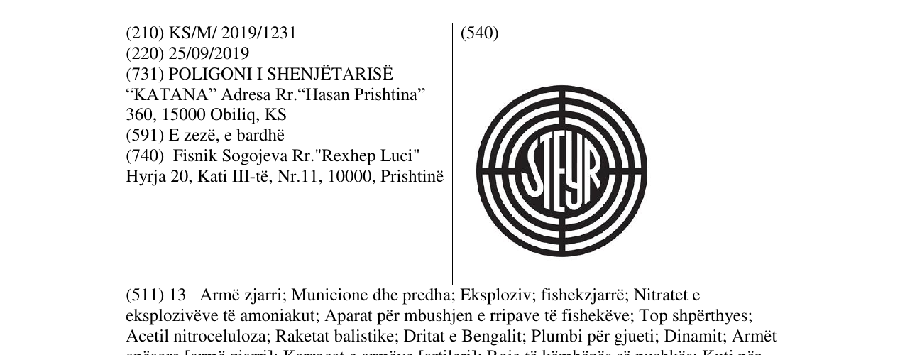 Zëri i markës Markë figurative në buletin