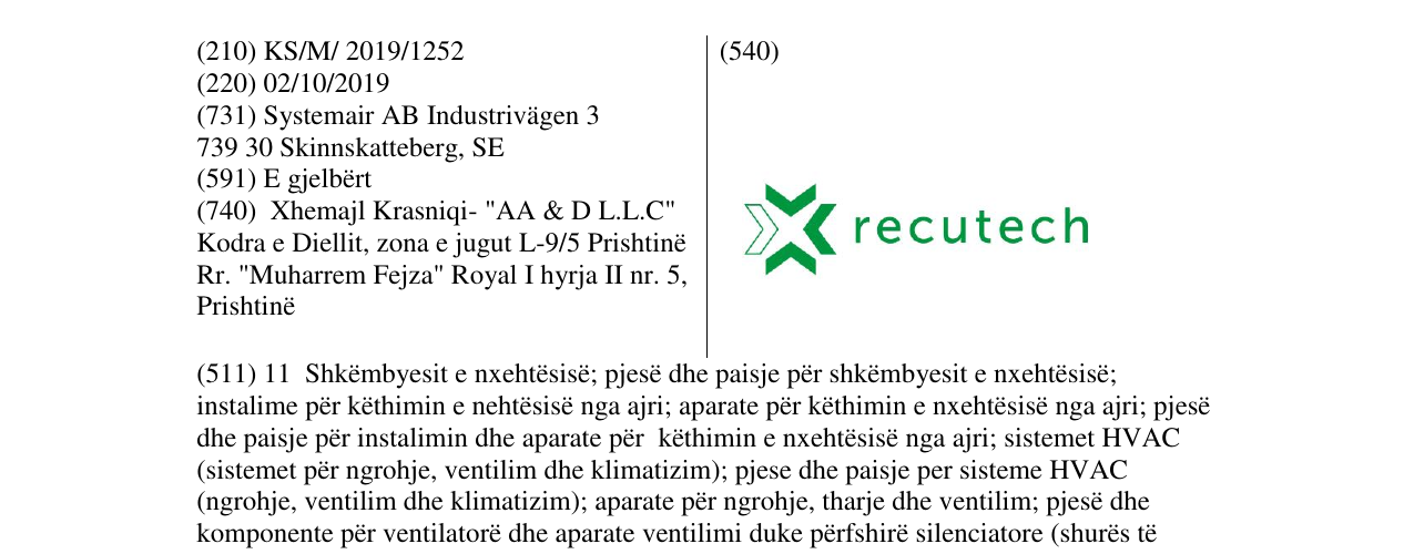 Zëri i markës Markë figurative në buletin
