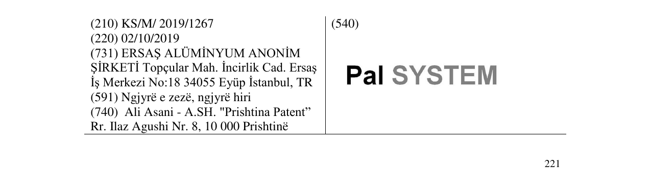 Zëri i markës Pal SYSTEM në buletin