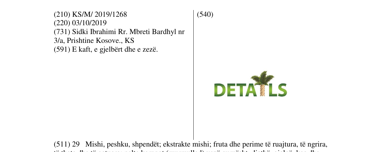 Zëri i markës DETAILS në buletin